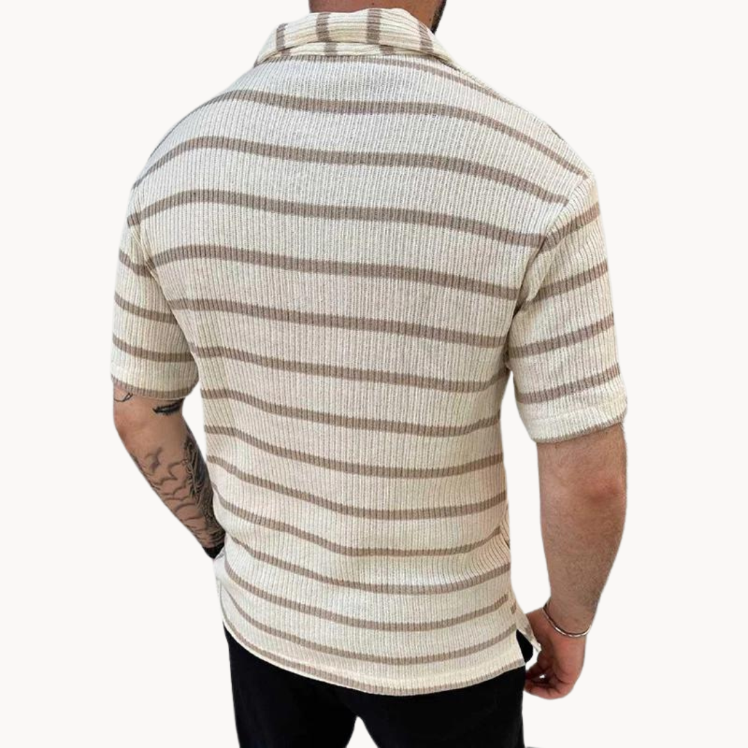 Samuel - Breathable Johnny-Collar Polo