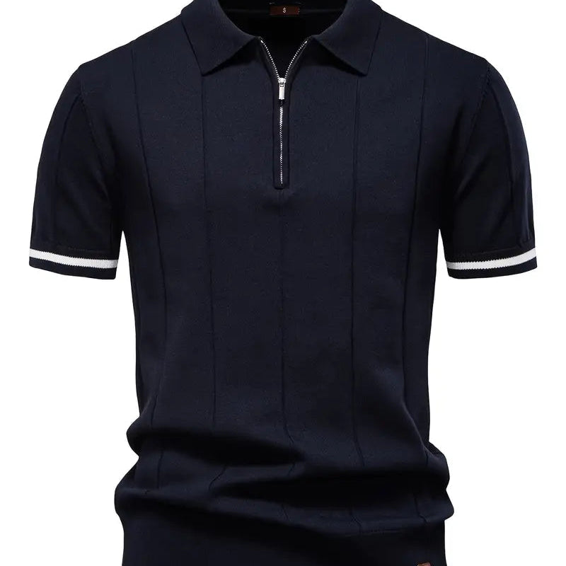 Xavier - Slim Polyester-Blend Polo