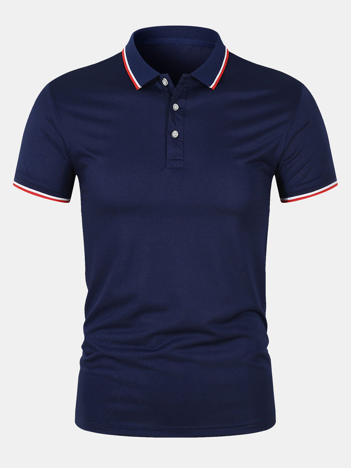 Nate - Button-Closure Knit Polo