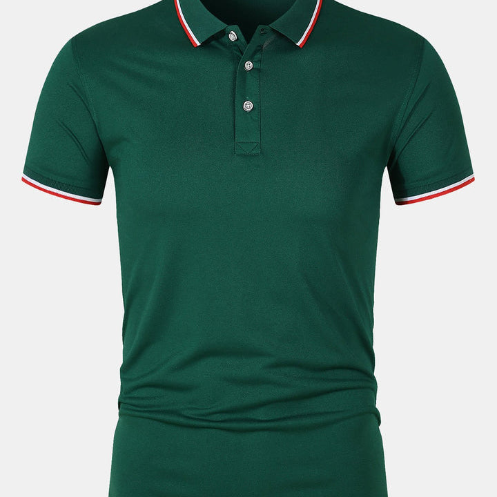 Nate - Button-Closure Knit Polo