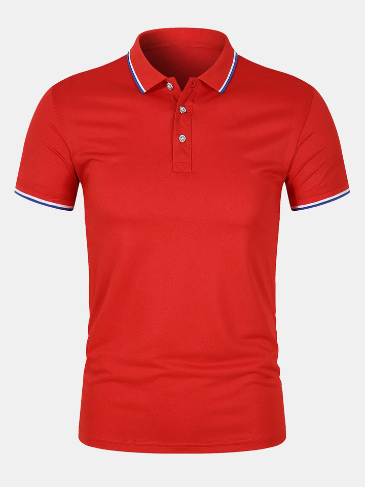 Nate - Button-Closure Knit Polo