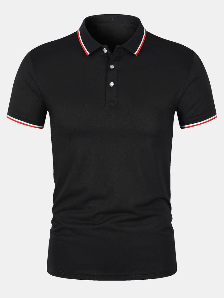 Nate - Button-Closure Knit Polo