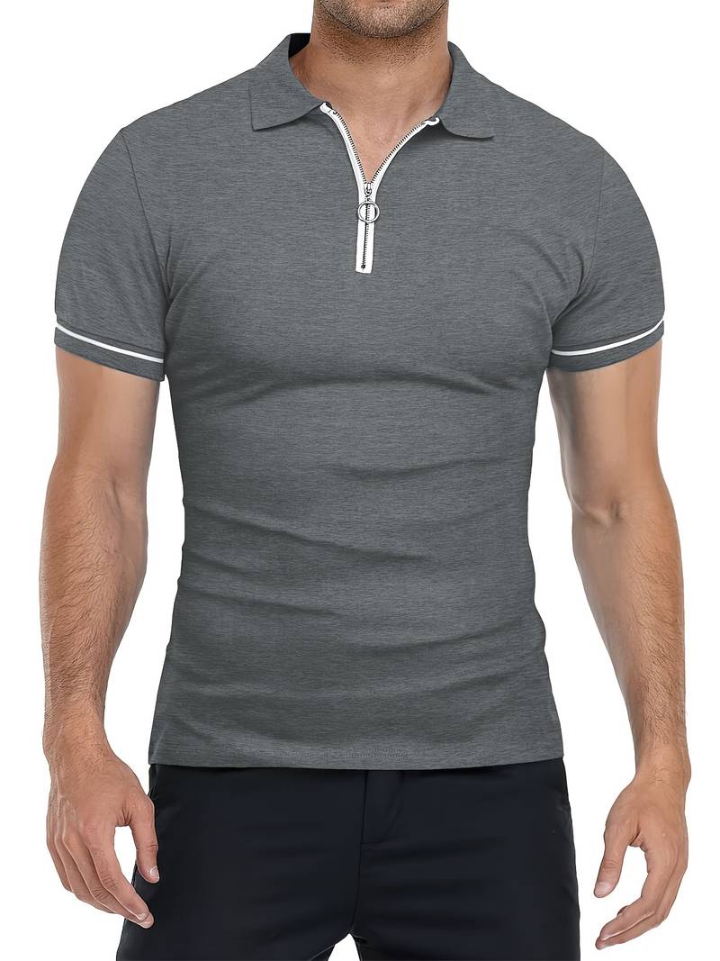 Jasper - Breathable Zip-Collar Polo