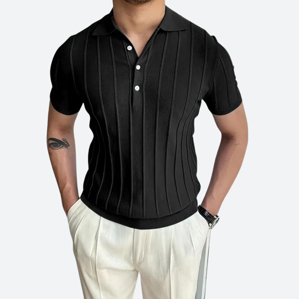 Mason - Stretch-Blend V-Neck Polo