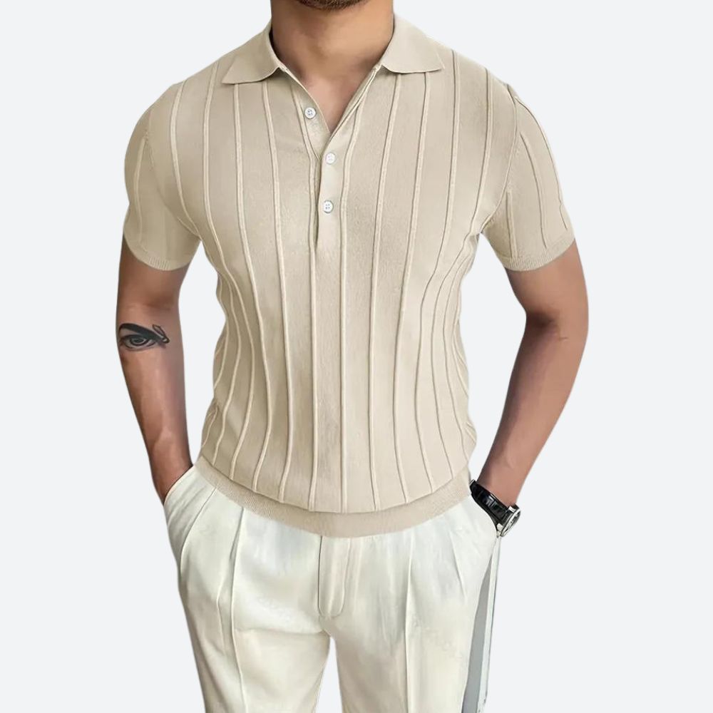 Mason - Stretch-Blend V-Neck Polo