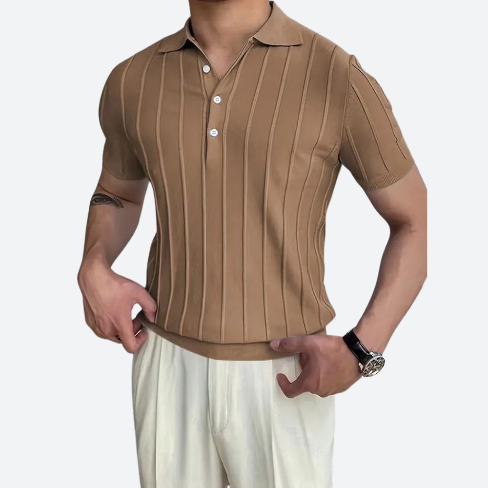 Mason - Stretch-Blend V-Neck Polo