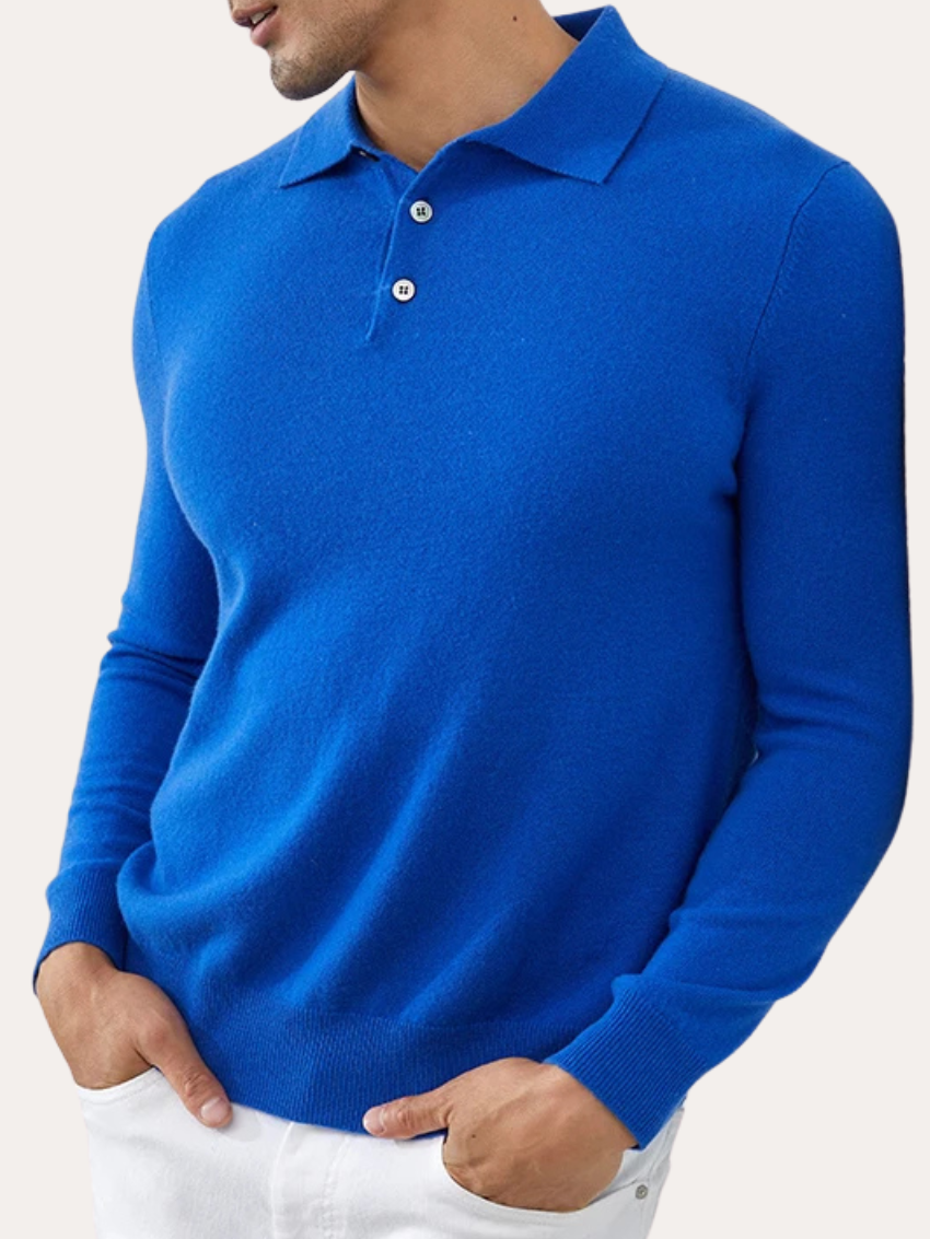 Archer - Knit Polo-Collar Jumper