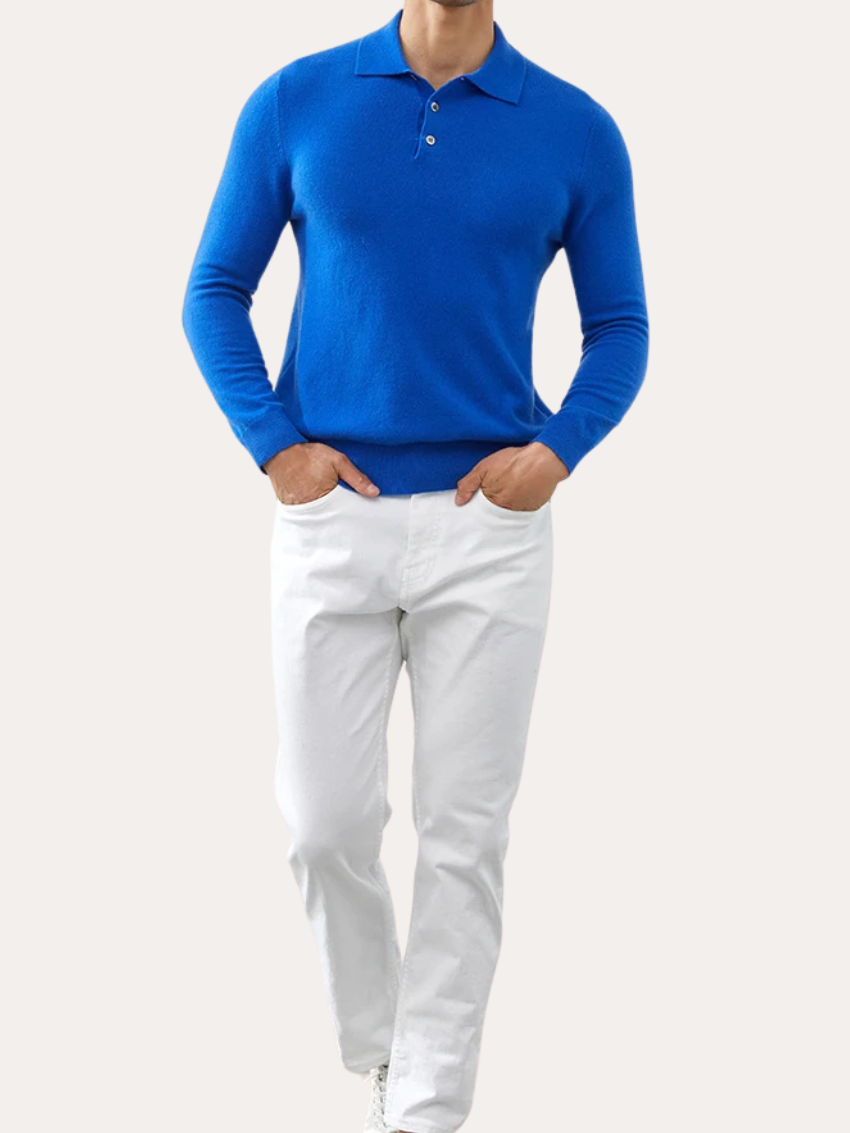 Archer - Knit Polo-Collar Jumper