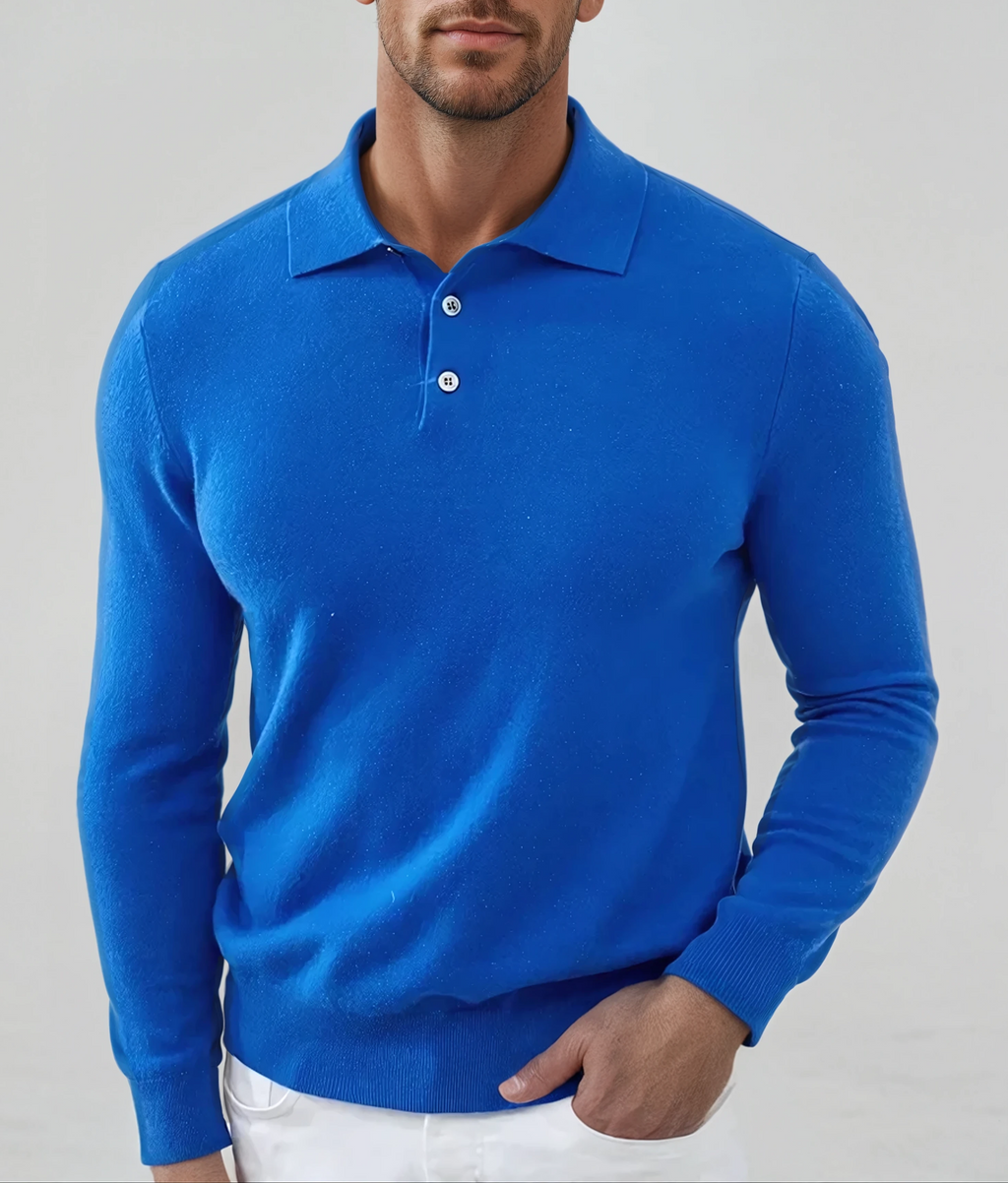 Archer - Knit Polo-Collar Jumper