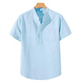 Ryan - High-Collar Polyester-Blend Shirt