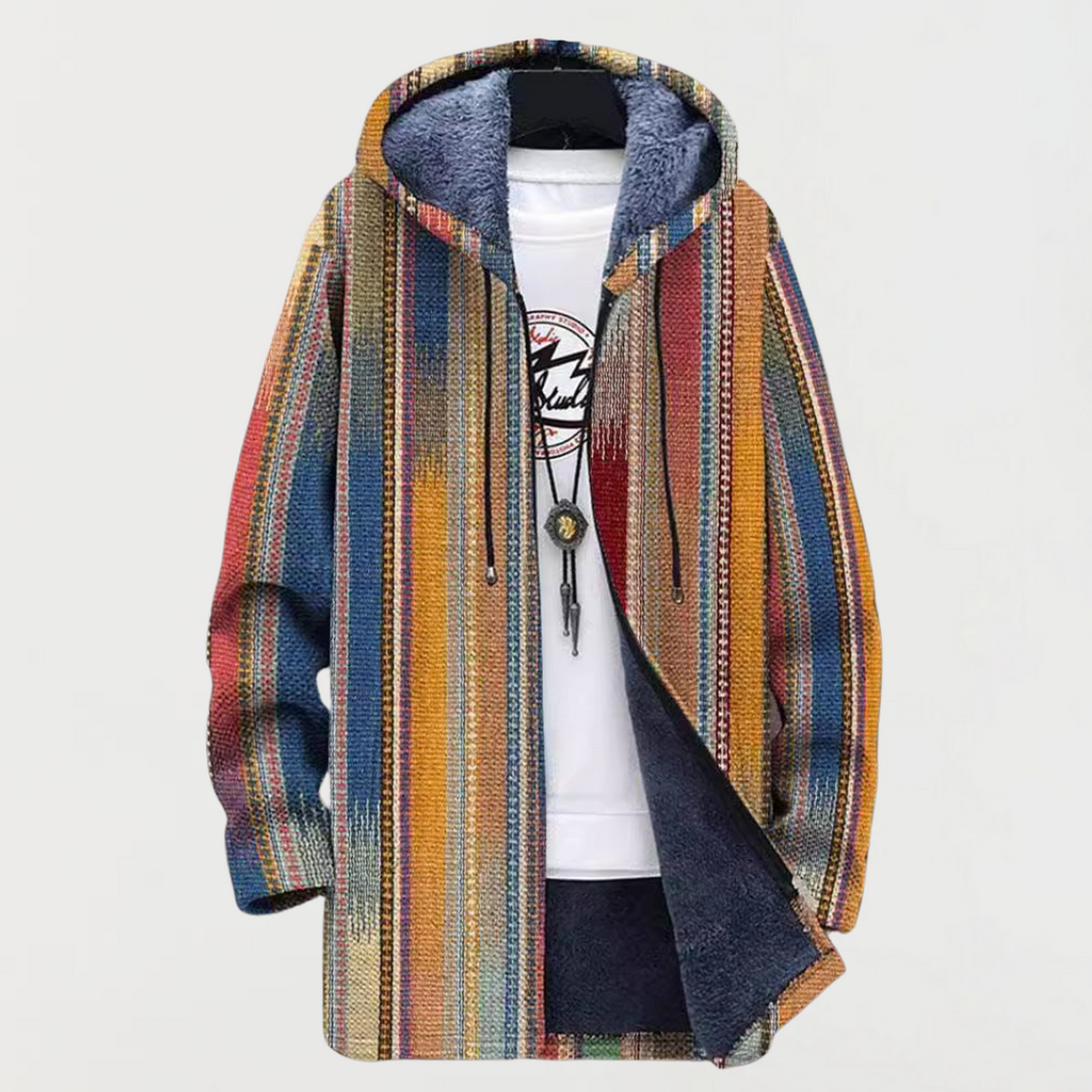 Orla - Stripe Pattern Coat