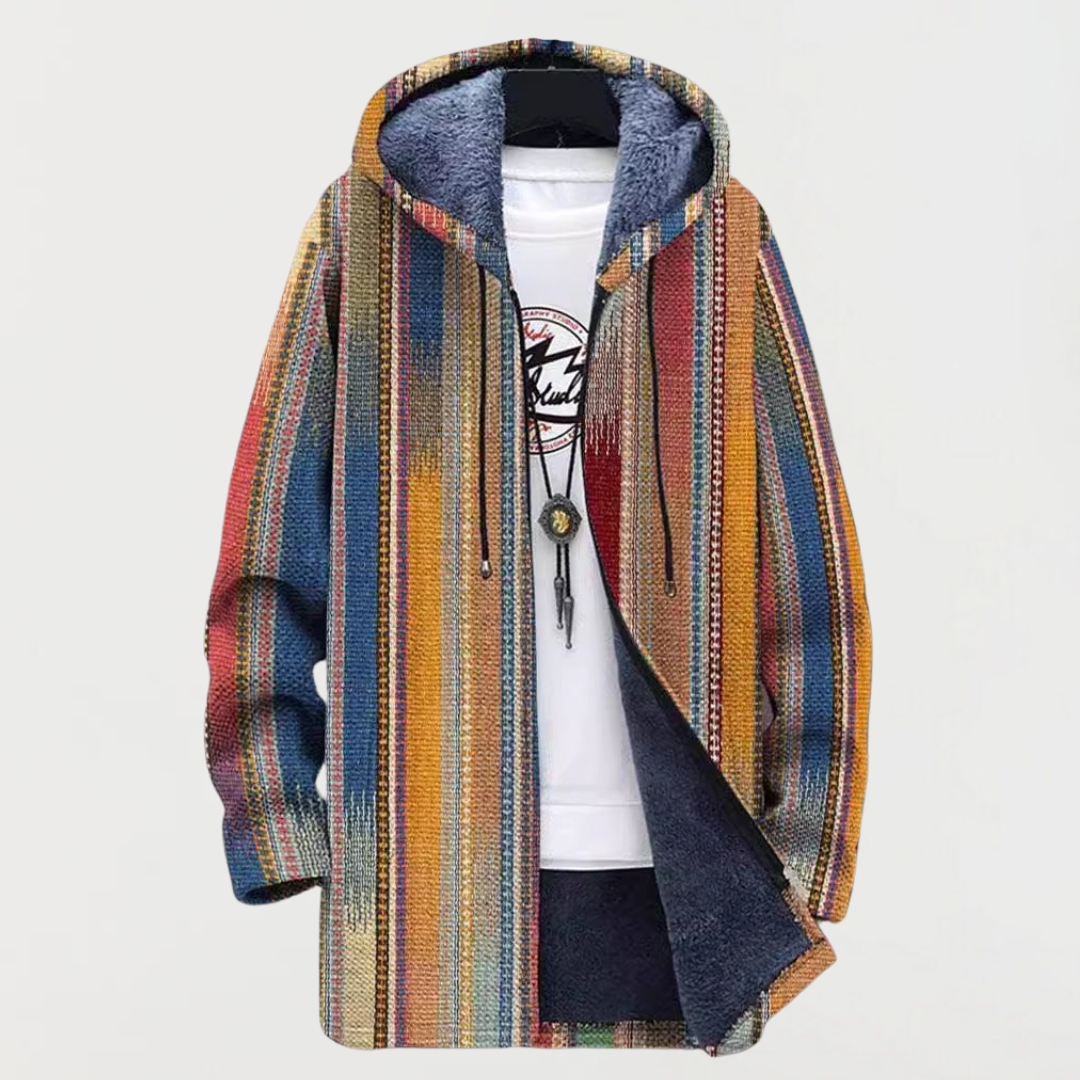 Orla - Stripe Pattern Coat