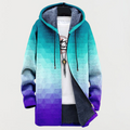 Blair - Hexagonal Gradient Print Coat