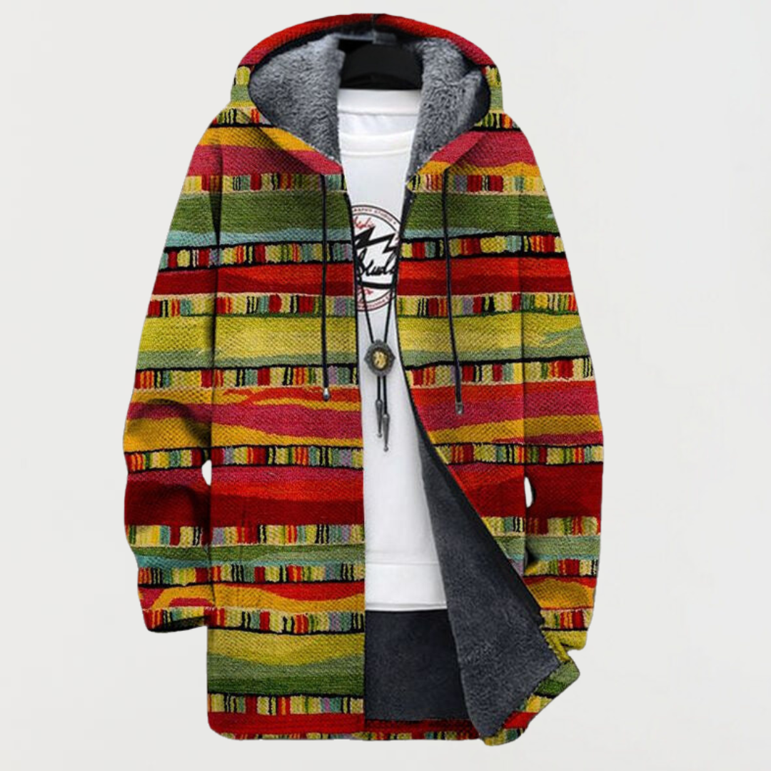 Xiomara - Ethnic Stripe Coat