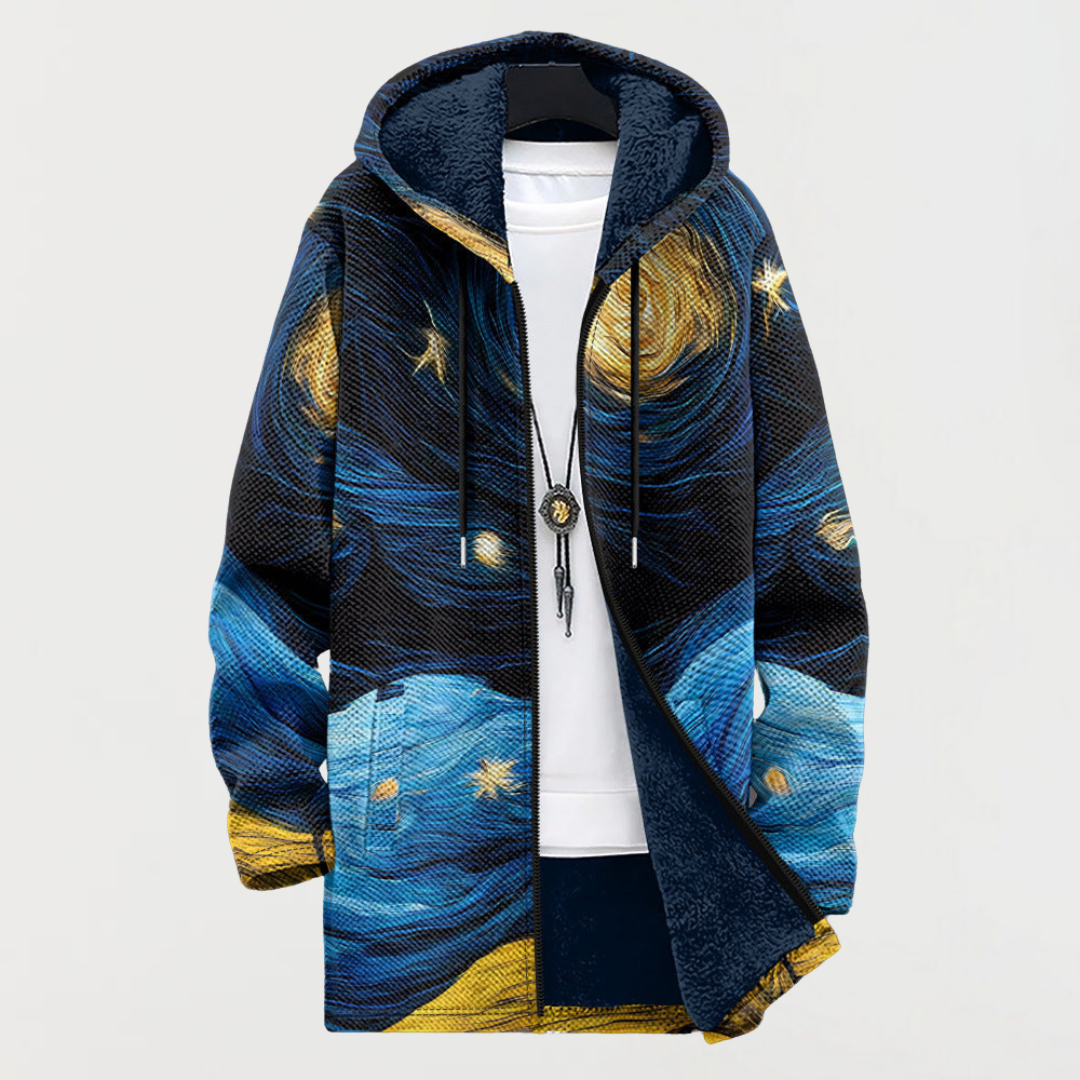 Prue - Starry Sky Print Coat