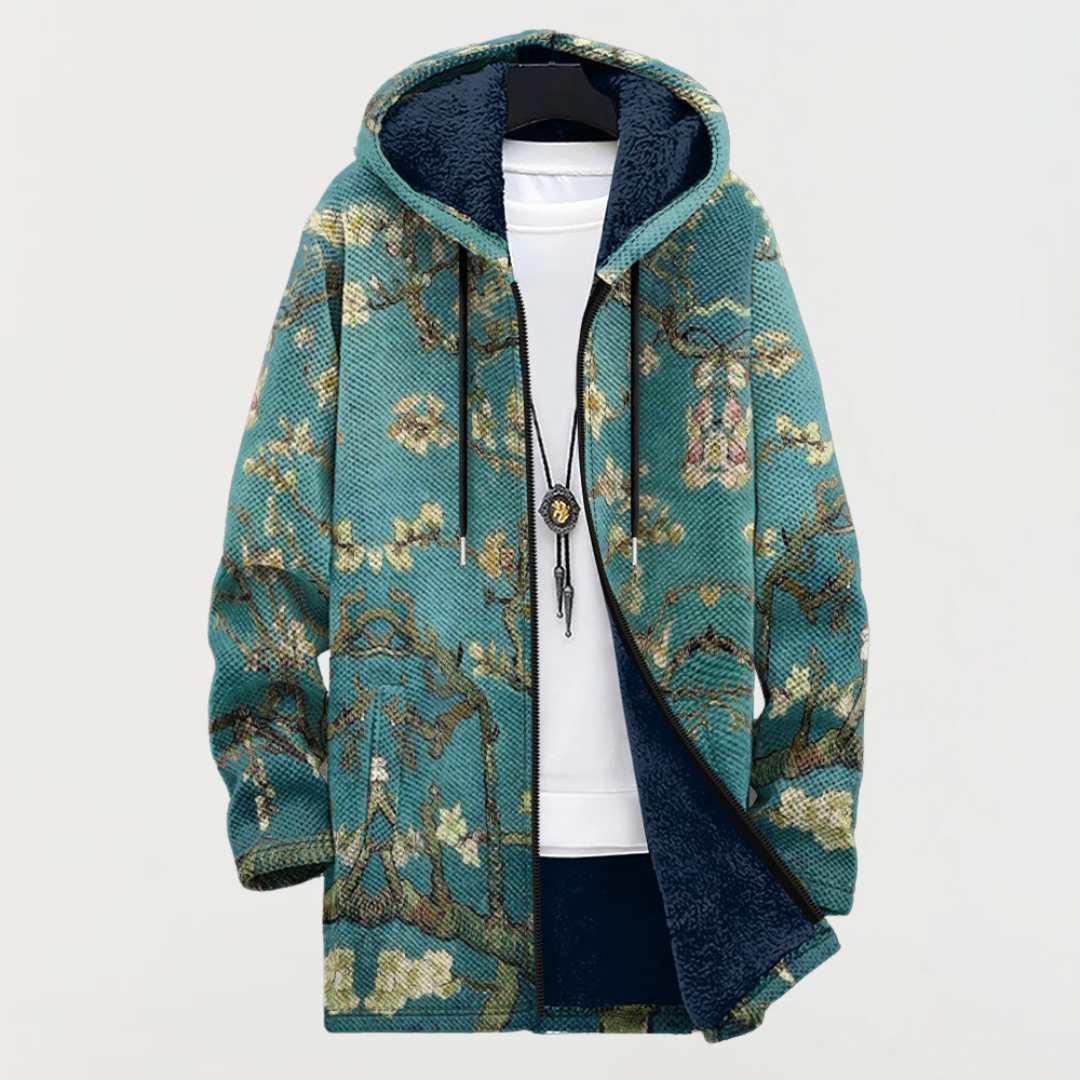 Ember - Artistic Floral Design Coat