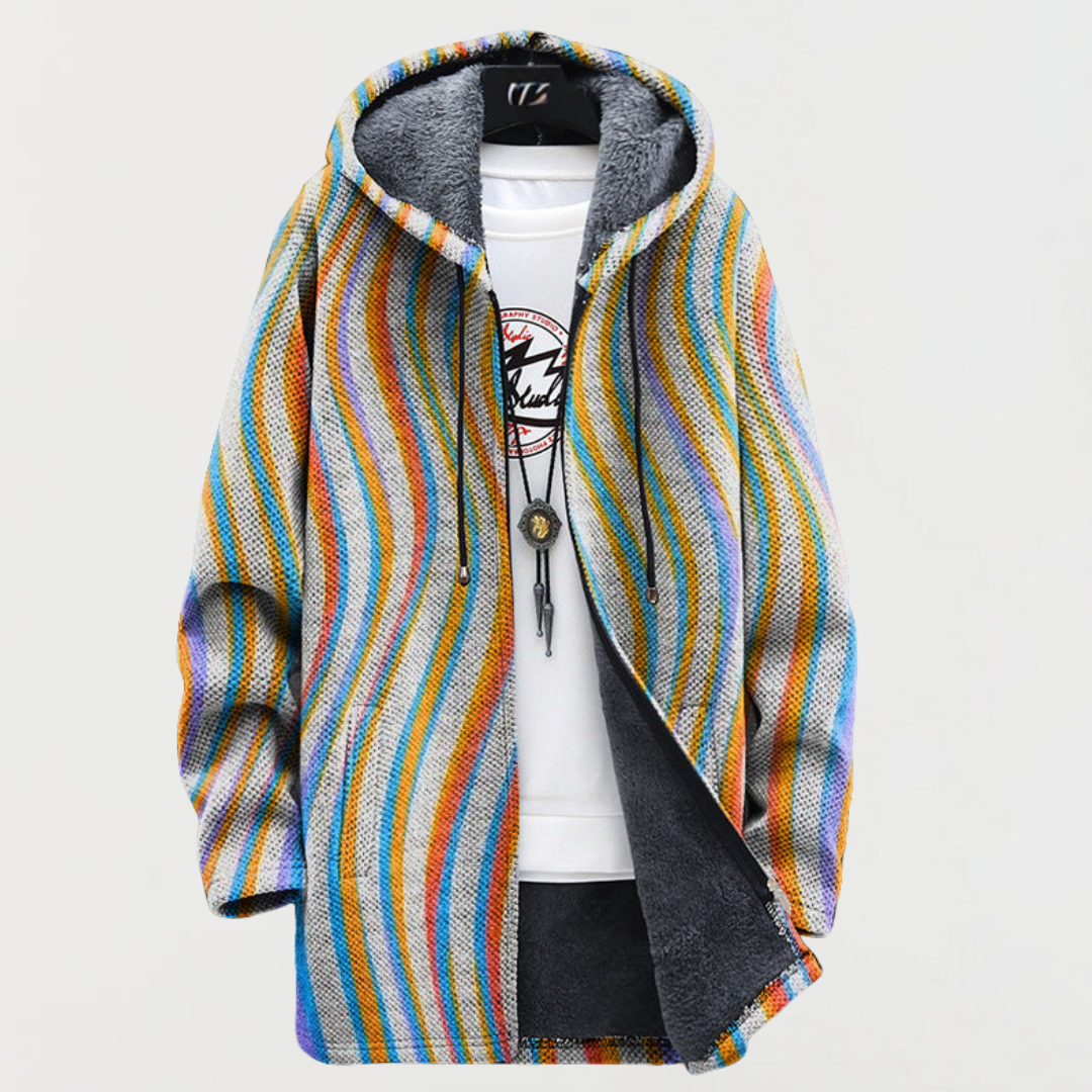 Reese - Wavy Stripe Coat