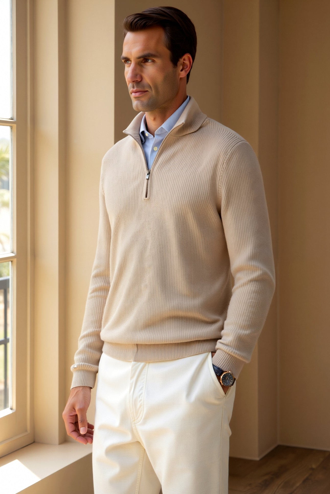 Hamish - Zip Turtleneck Jumper