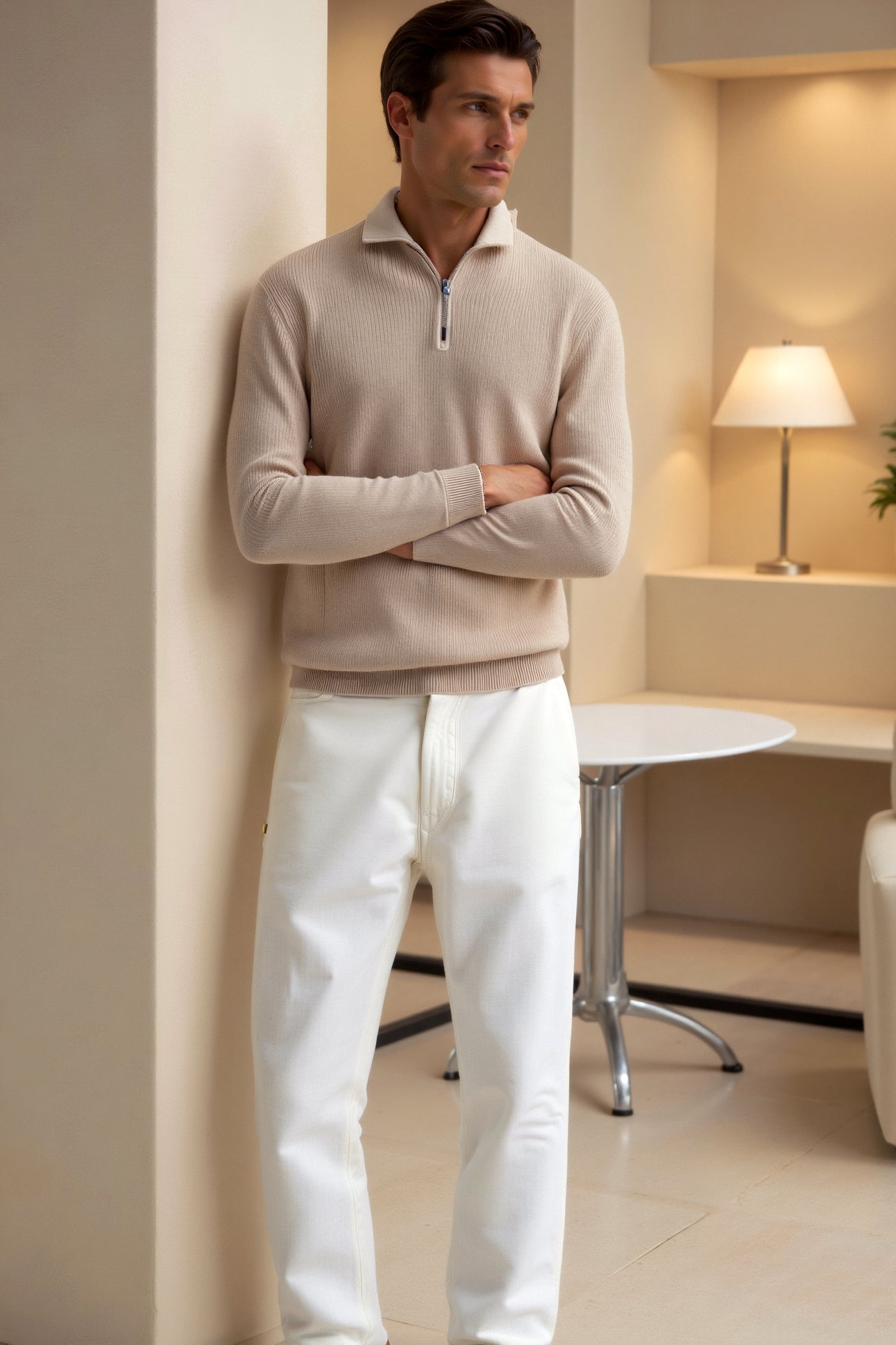 Hamish - Zip Turtleneck Jumper