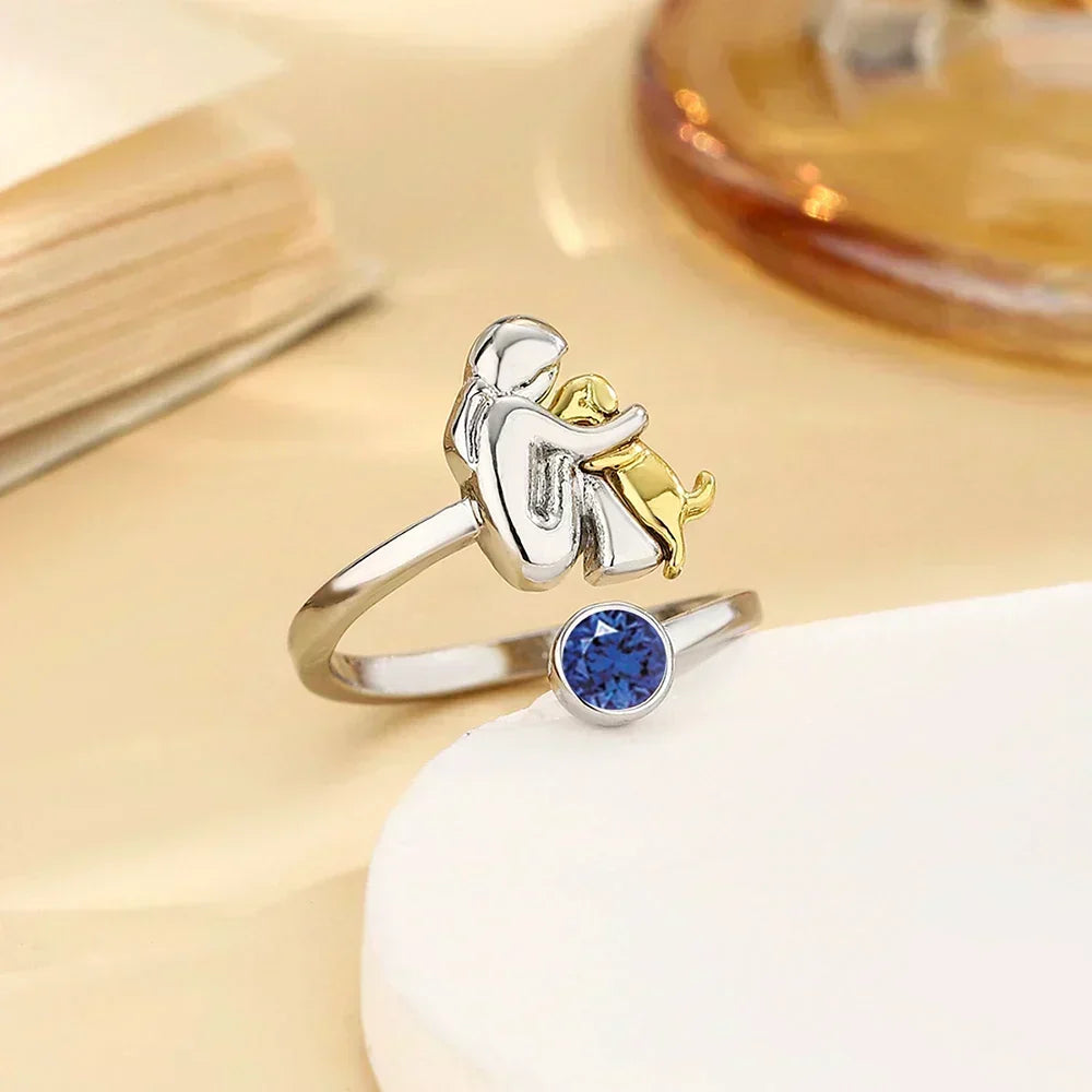 Evie - Dog Hug Ring