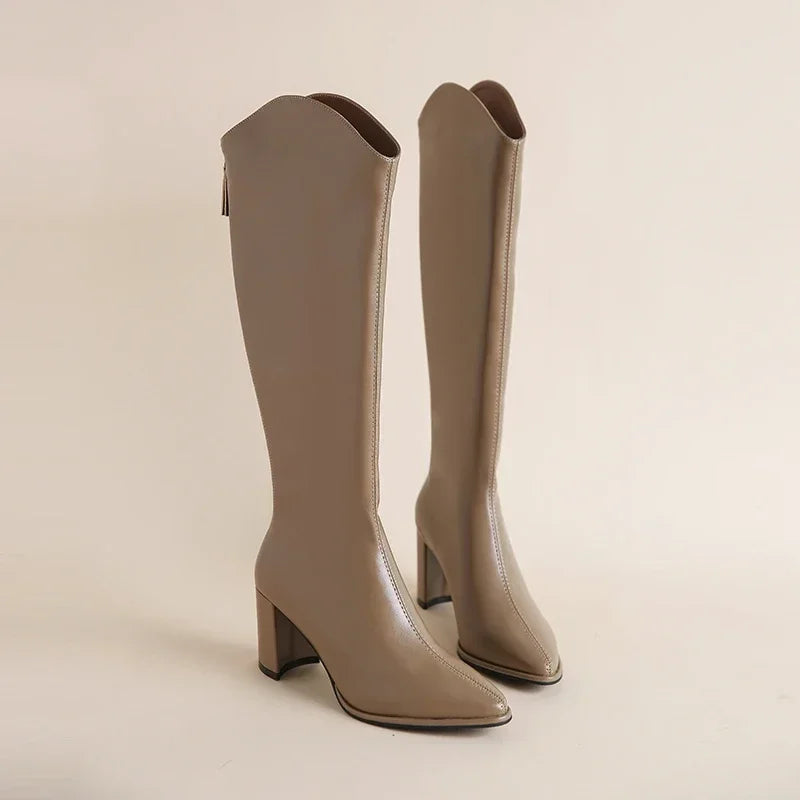 Poppy - Chunky-Heel Winter Boots