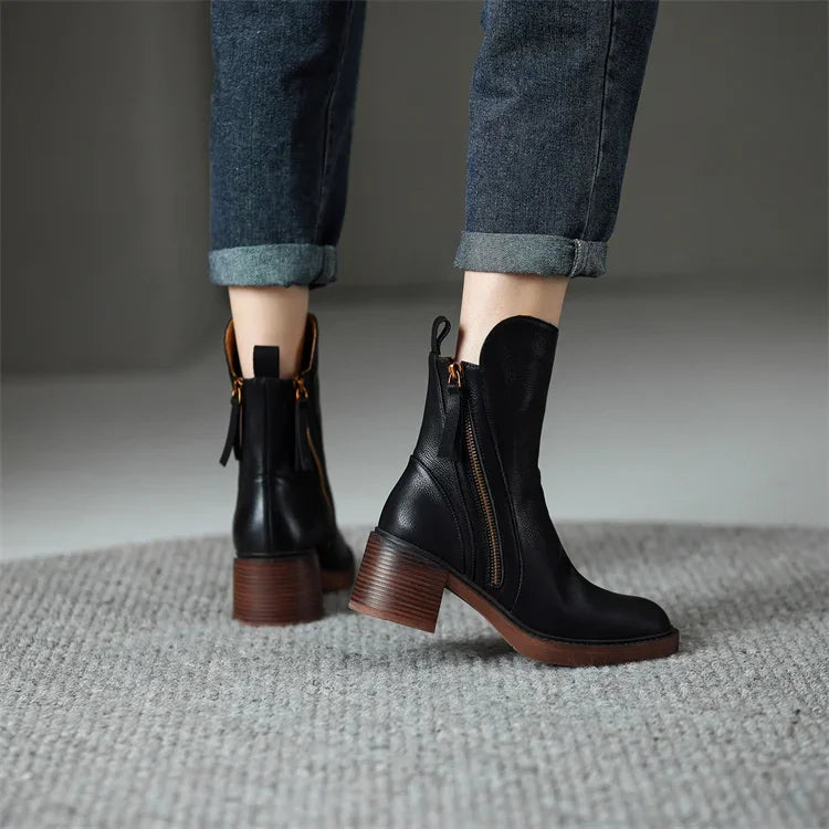 Willow - Faux Leather Boots
