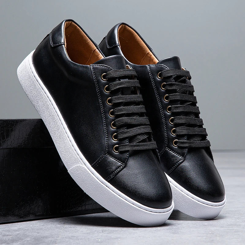 Henry - Premium Faux Leather Sneakers