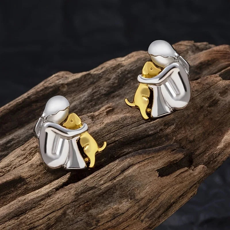 Zoe - Dog Hug Earrings
