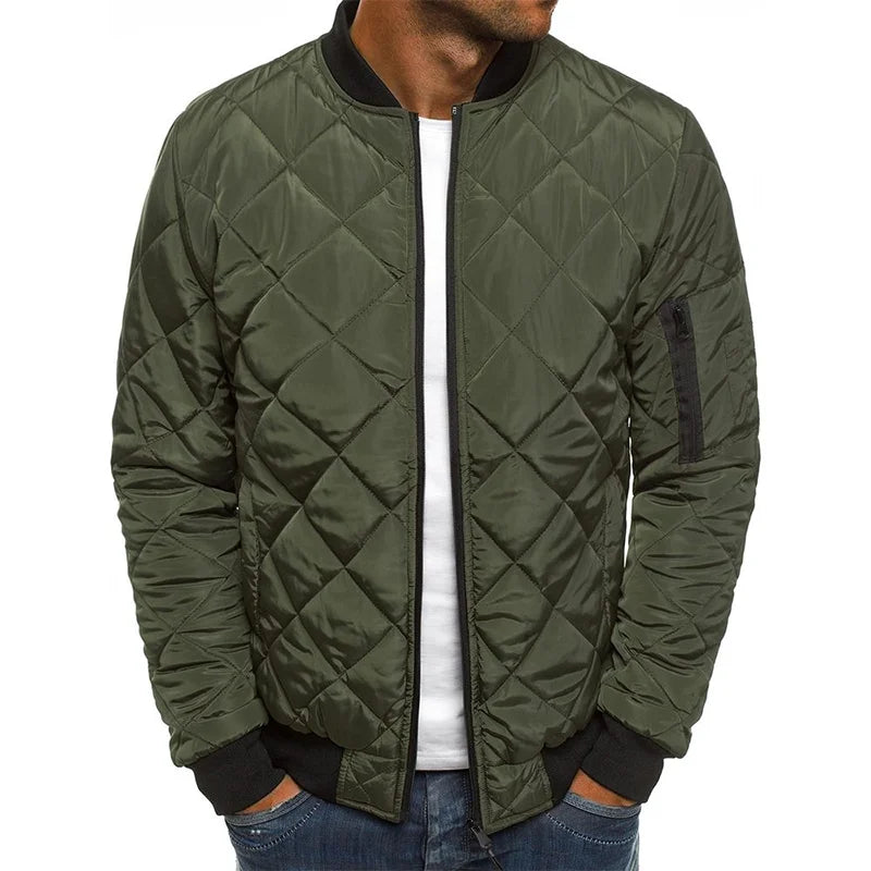 Marcus - Diamond Pattern Cotton Jacket