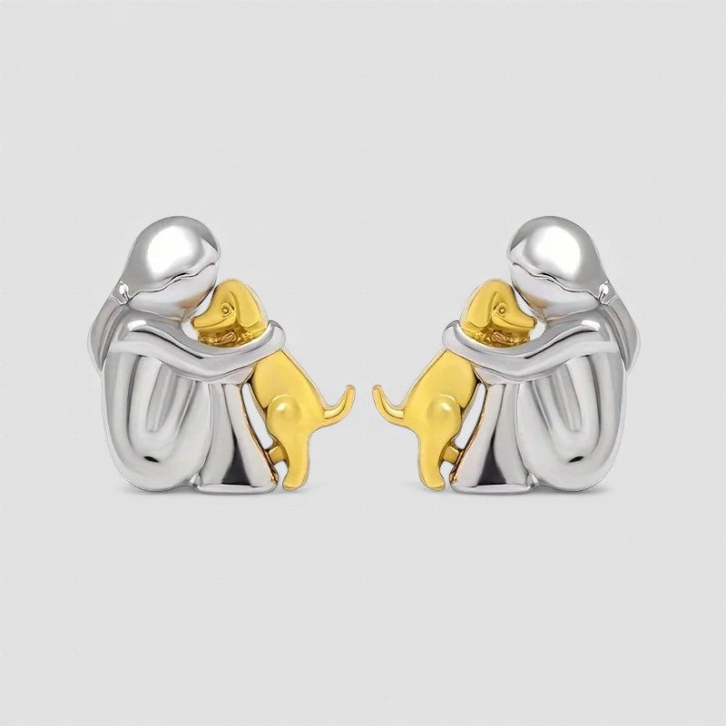 Zoe - Dog Hug Earrings