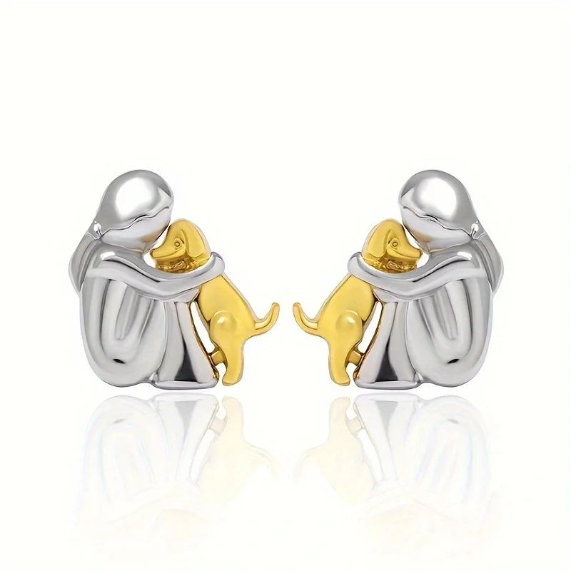 Zoe - Dog Hug Earrings