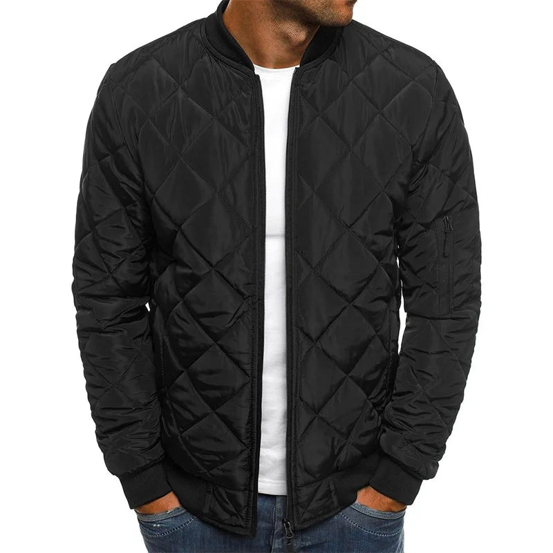 Marcus - Diamond Pattern Cotton Jacket