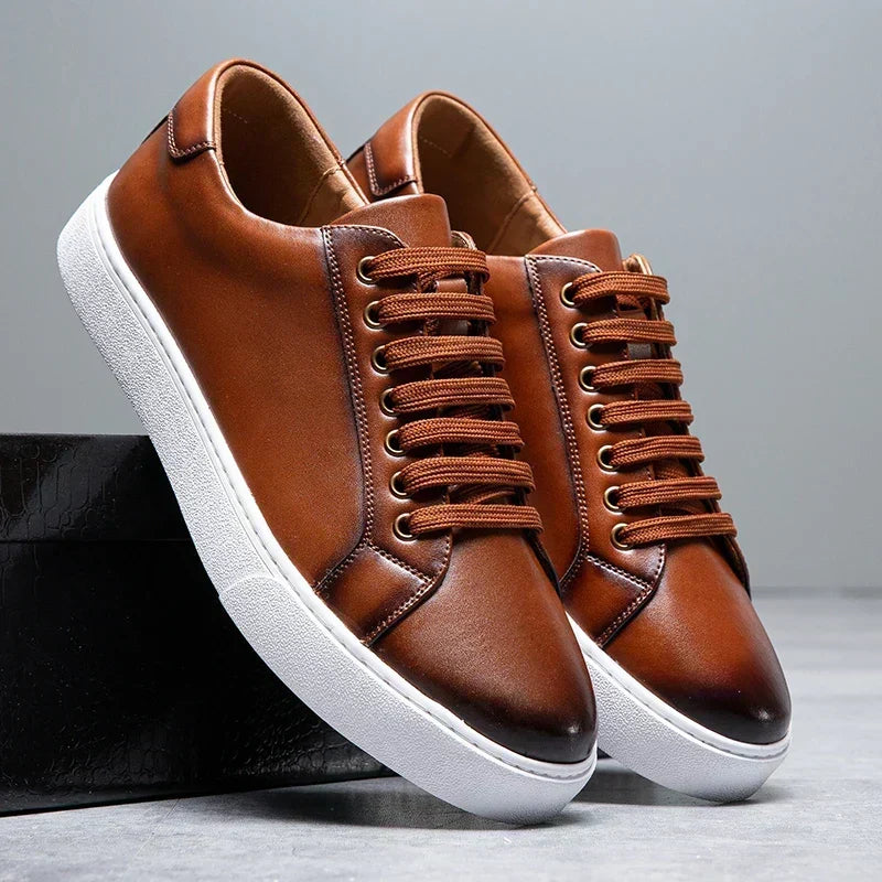 Henry - Premium Faux Leather Sneakers