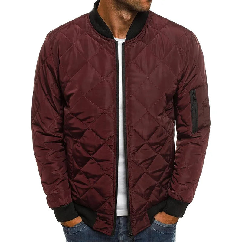 Marcus - Diamond Pattern Cotton Jacket