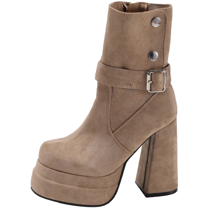 Phoebe - Urban Buckle Boots