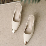 Layla | Pointed Toe Slingback Heels