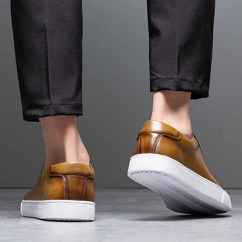 Henry - Premium Faux Leather Sneakers