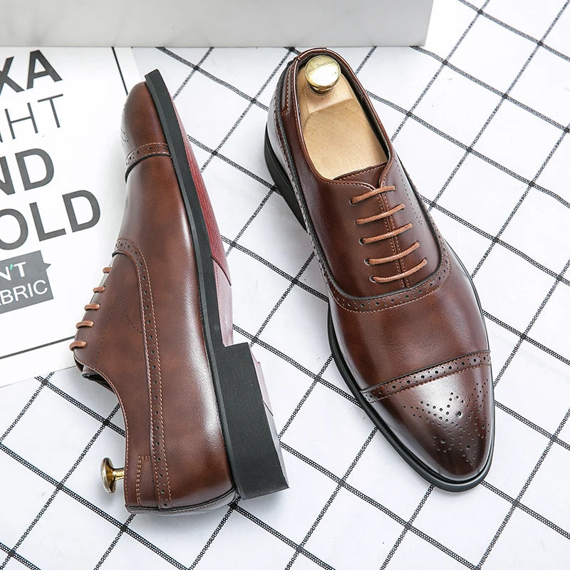 Lincoln - Smart Faux Leather Shoes