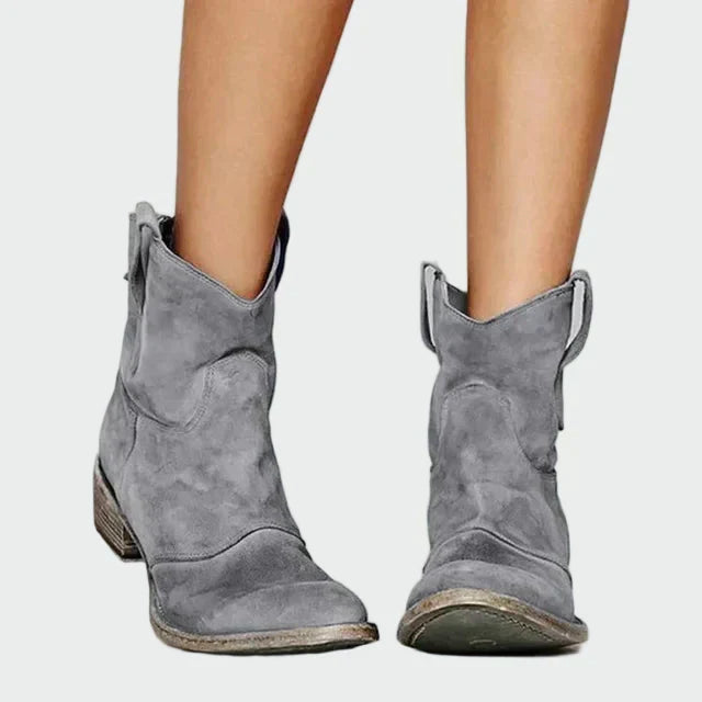 Lacey - Retro Cowboy Ankle Boots