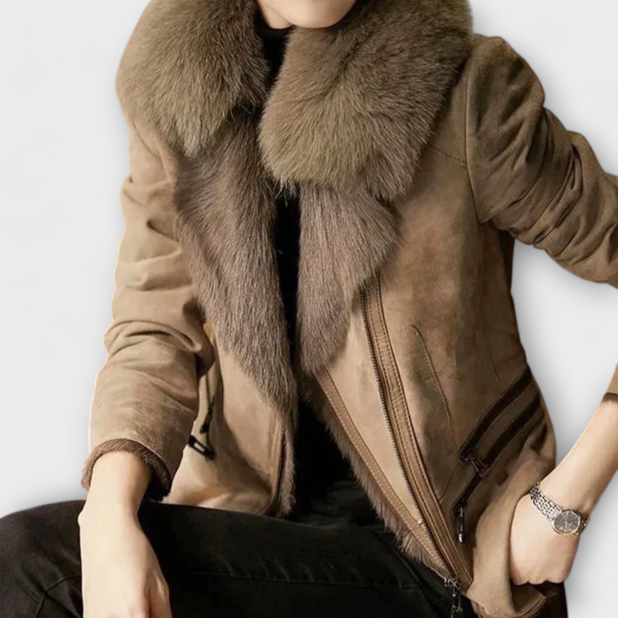 Petra - Luxury Faux-Shearling Coat
