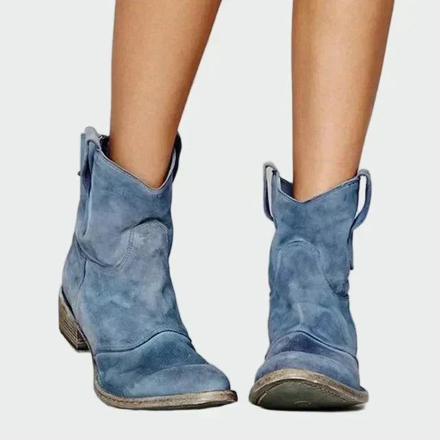 Lacey - Retro Cowboy Ankle Boots