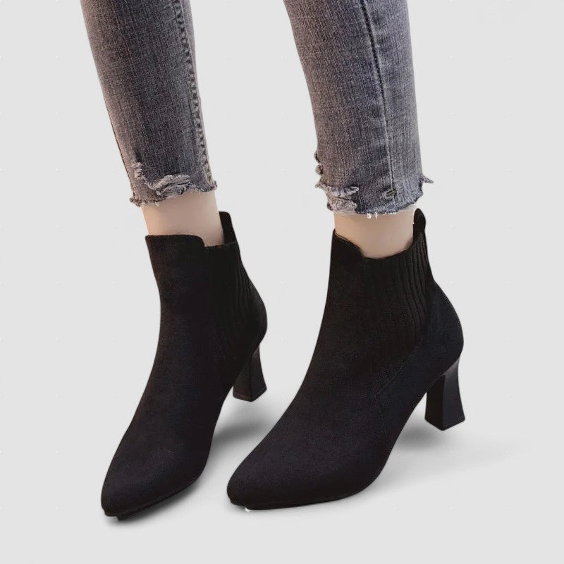 Erin - Faux Suede Platform Boots