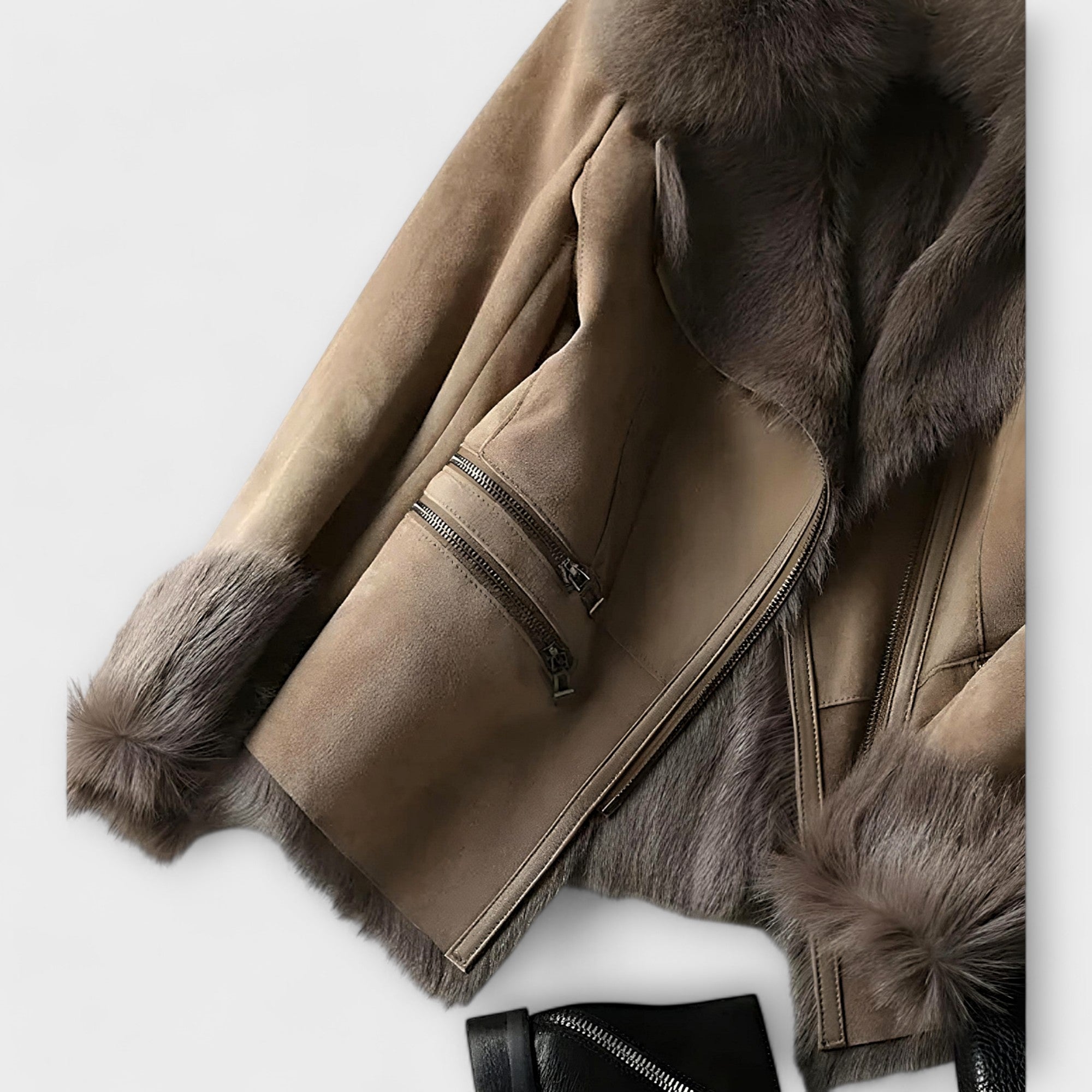 Petra - Luxury Faux-Shearling Coat