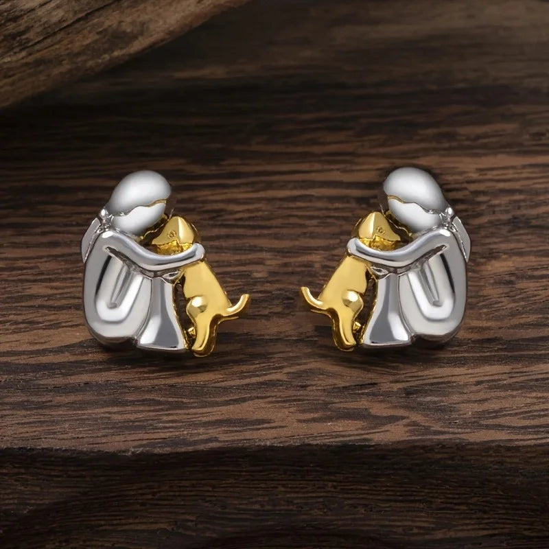 Zoe - Dog Hug Earrings