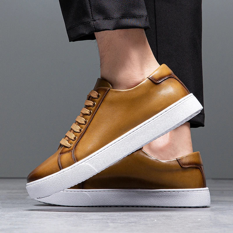 Henry - Premium Faux Leather Sneakers
