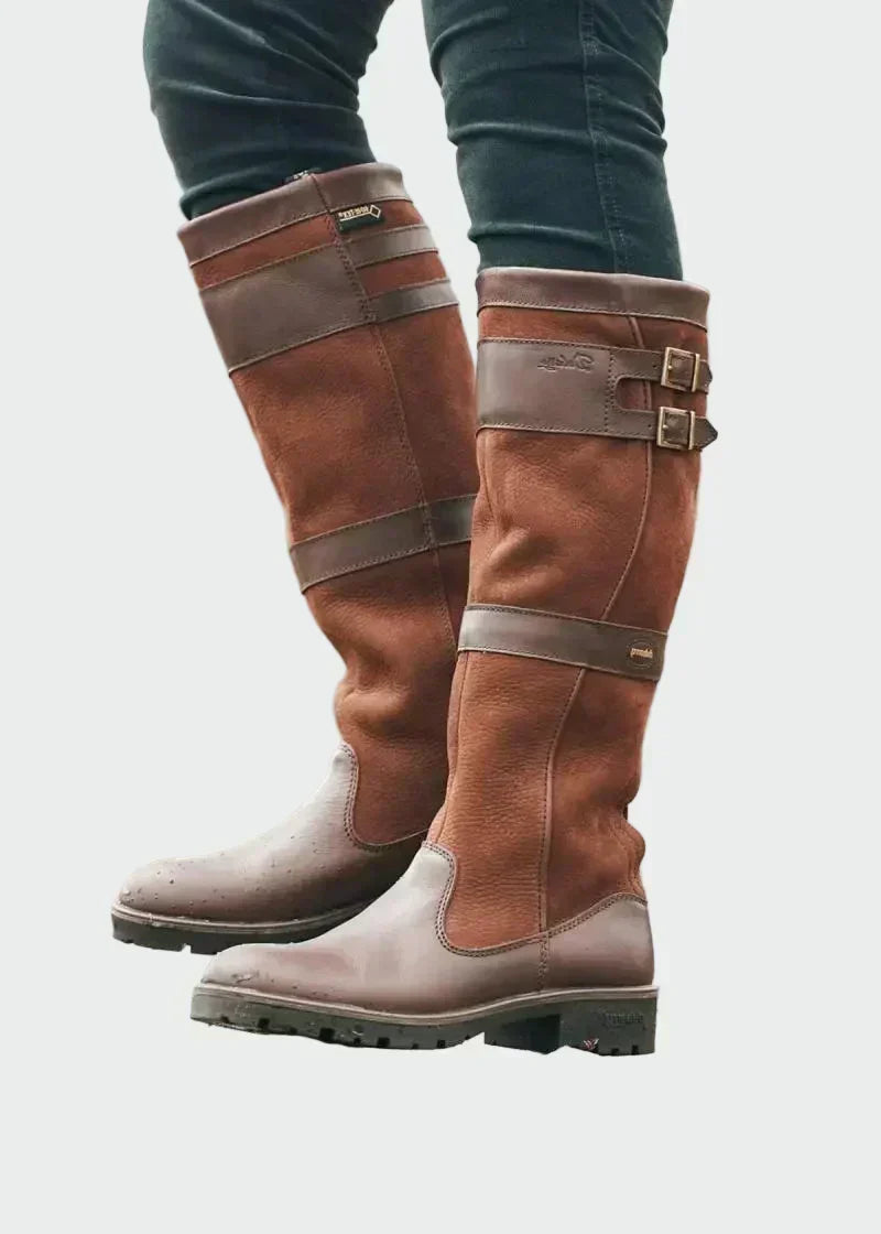 Eden - Retro Riding Faux Leather Boots