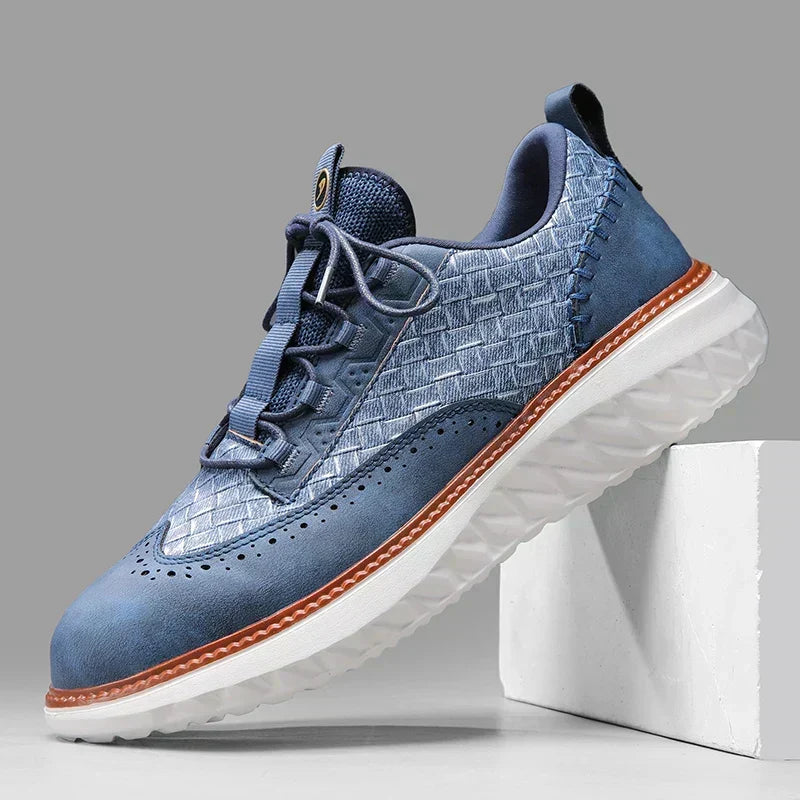 Angus - Oxford Faux Leather Sneakers