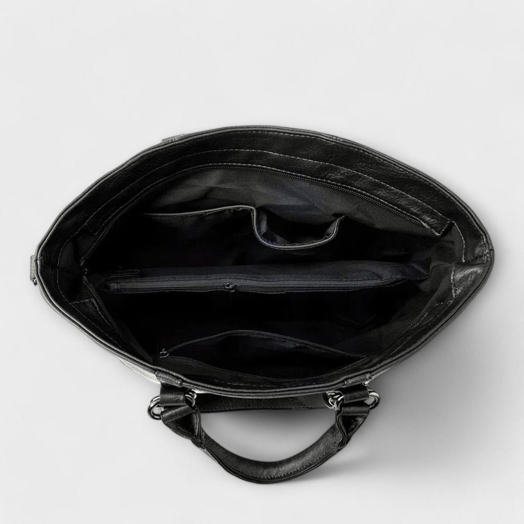 Ava - Large Faux Leather Tote