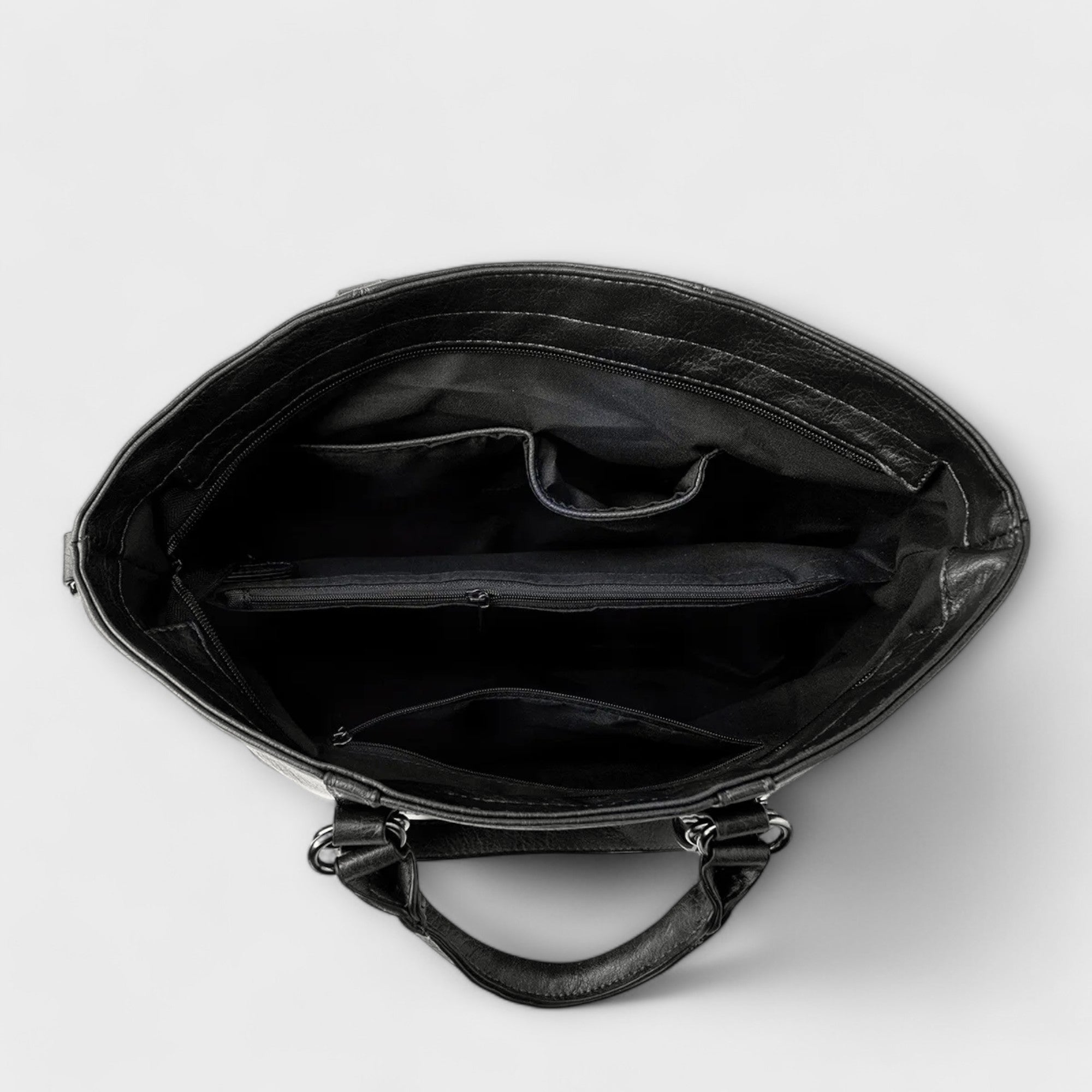 Ava - Large Faux Leather Tote