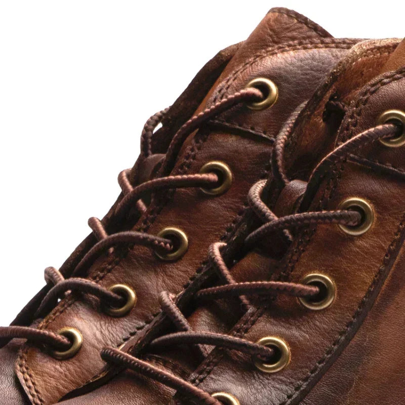 Nate - Retro Round-Toe Boots
